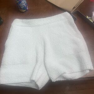 Barefoot Dreams Soft Cream High Waist Shorts